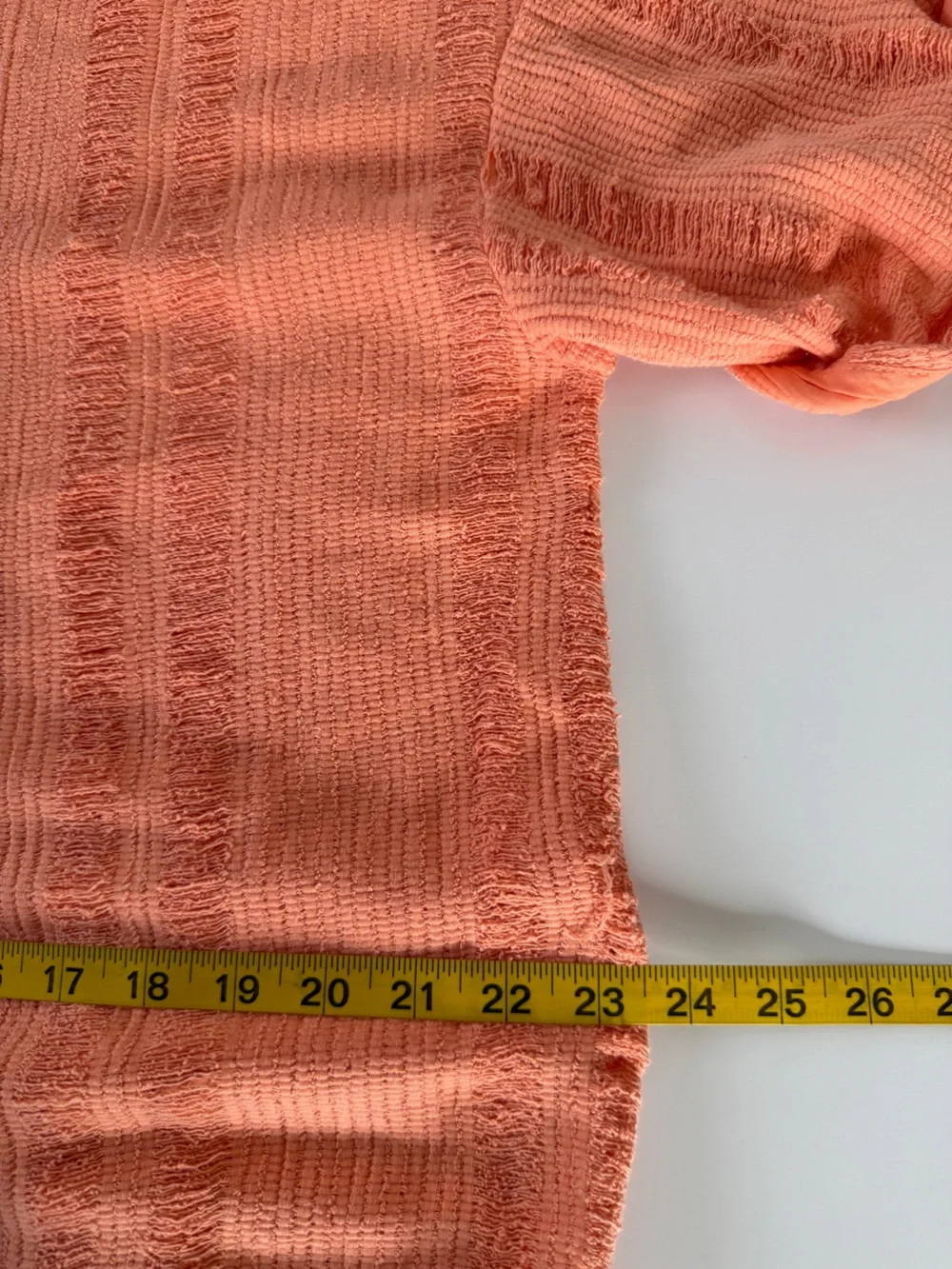 Free People Calypso distressed tee. Peach/Coral NWT Small - Picture 9 of 13